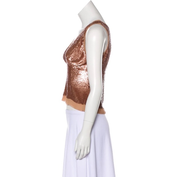 Amanda Wakeley Sleeveless Embellished Sequin Top - Size 8 - Picture 6 of 14